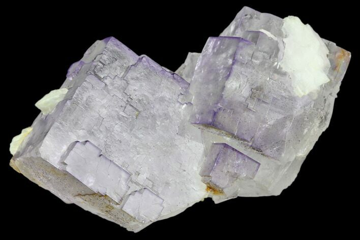 Lustrous Purple Cubic Fluorite Crystals - Morocco #80306